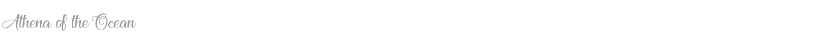 Athena Of The Ocean font preview